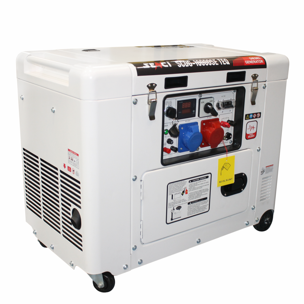 Generator SCDG10000SE TEQ, Putere max. 7,5 kW / 9.4 kVA, 400/230V, AVR, motor Diesel