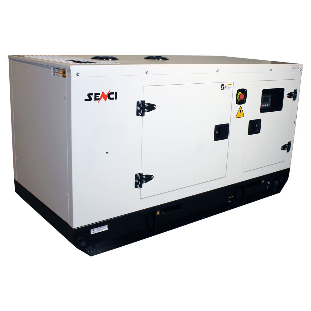 Generator insonorizat diesel SENCI SCDE 25i-YS putere maxima 25 kVA 400V AVR inclus fara ATS