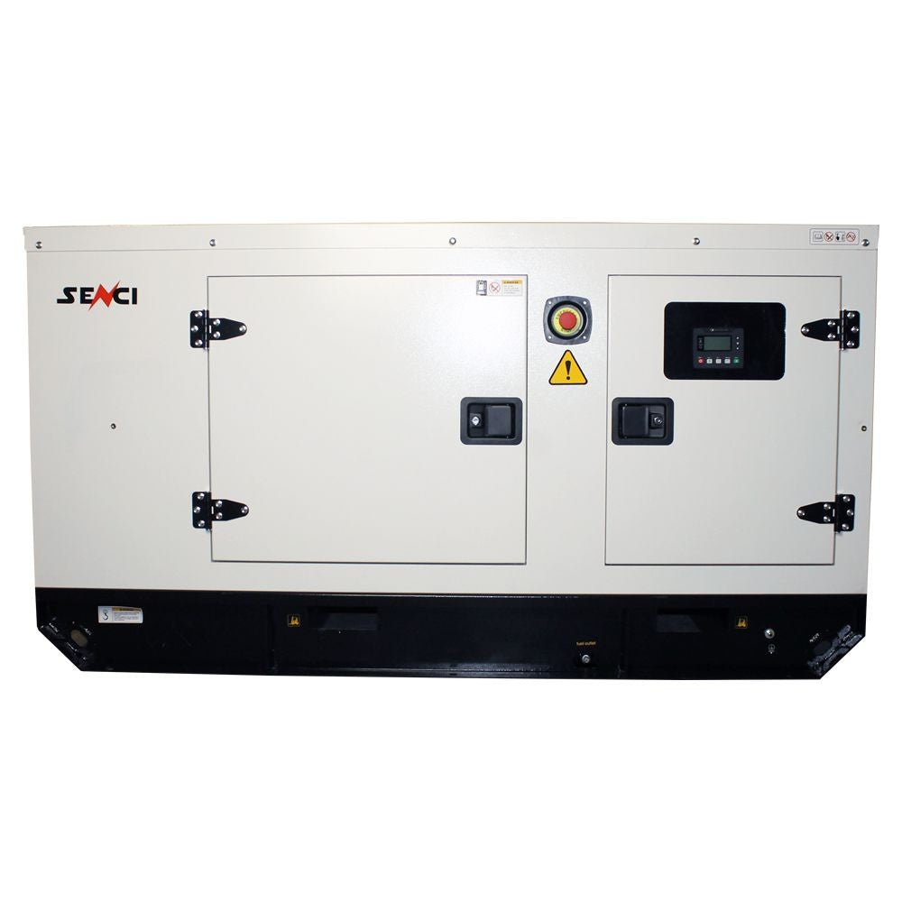 Generator insonorizat diesel SENCI SCDE 25i-YS putere maxima 25 kVA 400V AVR inclus fara ATS