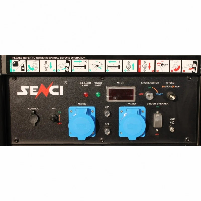 Generator de curent SENCI SC13000-EVO putere maxima 11 kW 230V pornire electrica