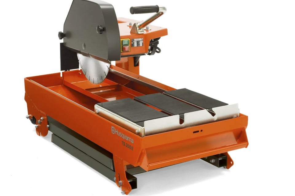 Masa taiat placi ceramice Husqvarna TS 350 E, 3hp, 230V (EU), 2.2 kW, disc 350 mm, adancime taiere 100mm, lungime taiere 700 mm, 92kg