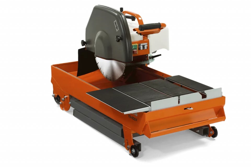 Masa taiat placi ceramice Husqvarna TS 400 F, 3hp, 230V (EU), 2.2 kW, disc 400 mm, adancime taiere 120mm, lungime taiere 700 mm, 96kg