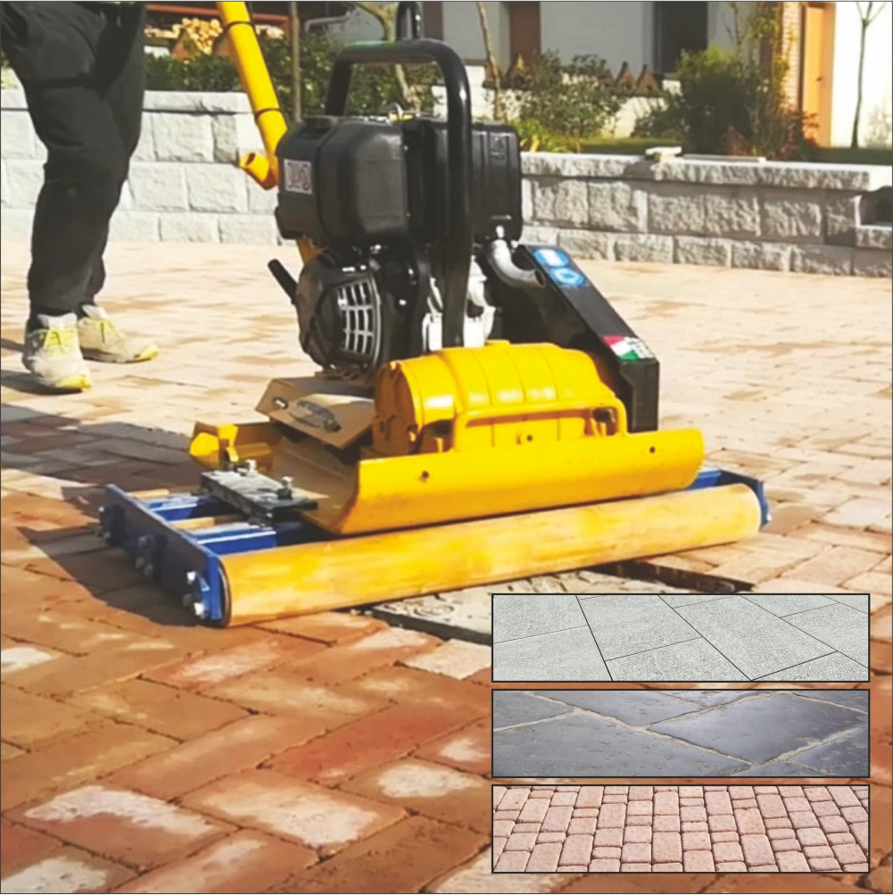 Compactor rollers for Batmatic BATROLLER pavers for the FP1650W plate