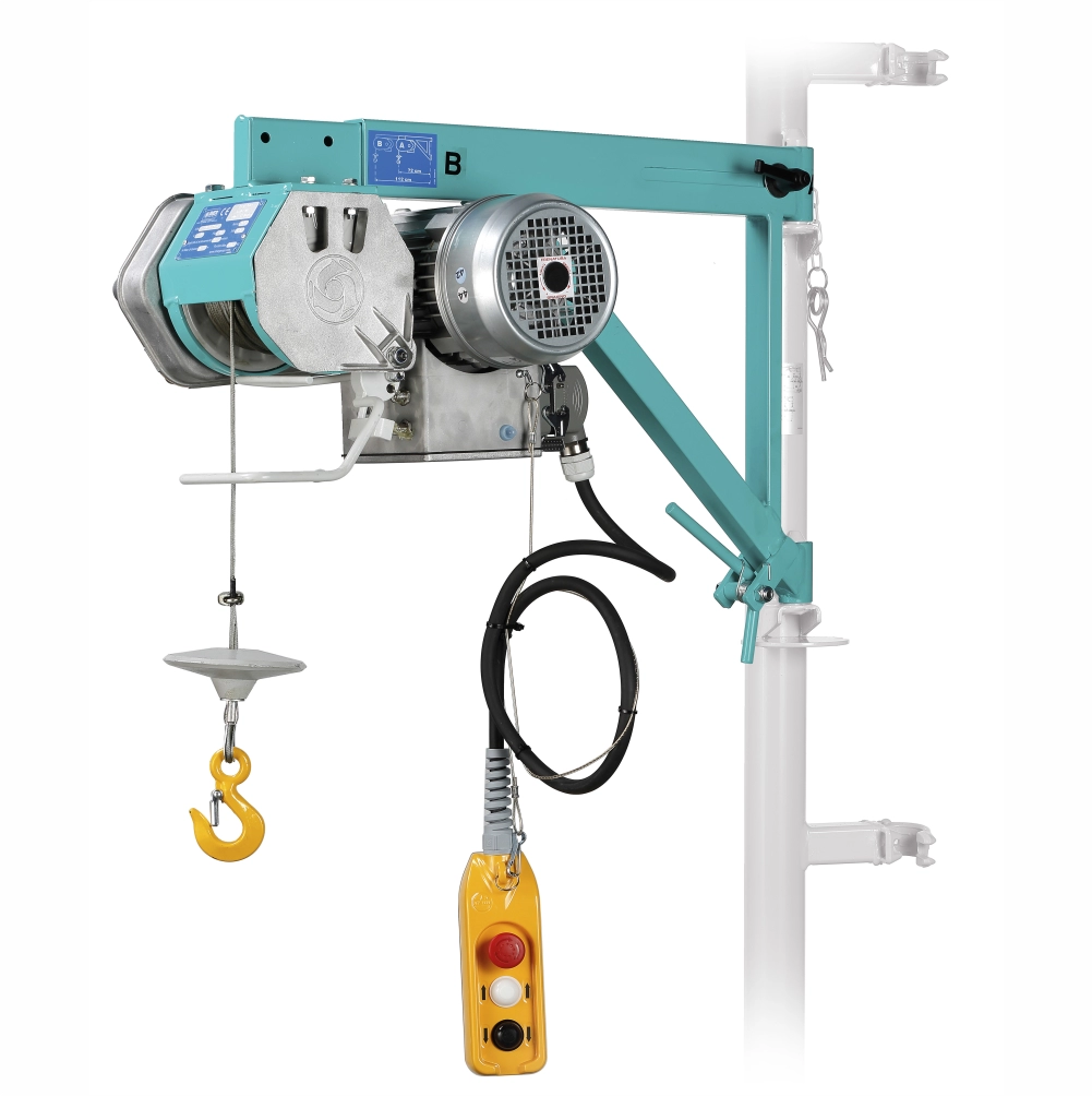 Electric hoist IMER TRVK200N maximum load 200 kg maximum height 50 m motor 230V 1.1 kW