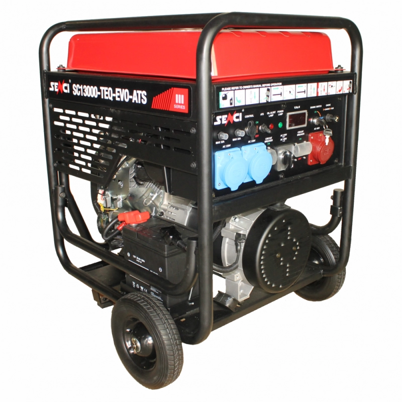 Current generator SENCI SC13000TEQ-EVO-ATS maximum power 11 kW 230/400V ATS included DE