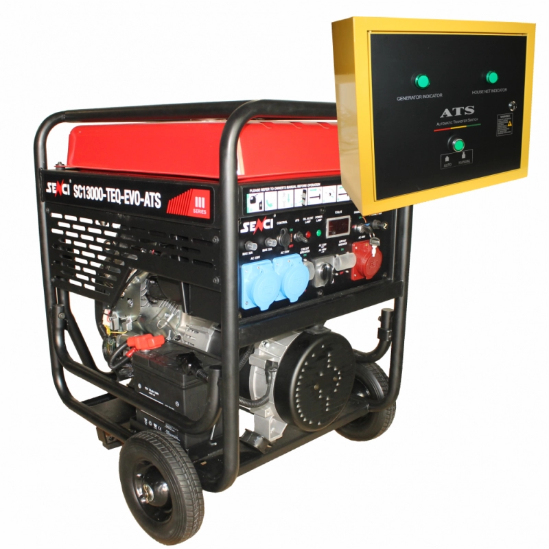 Generator de curent SENCI SC13000TEQ-EVO-ATS putere maxima 11 kW 230/400V ATS inclus DE