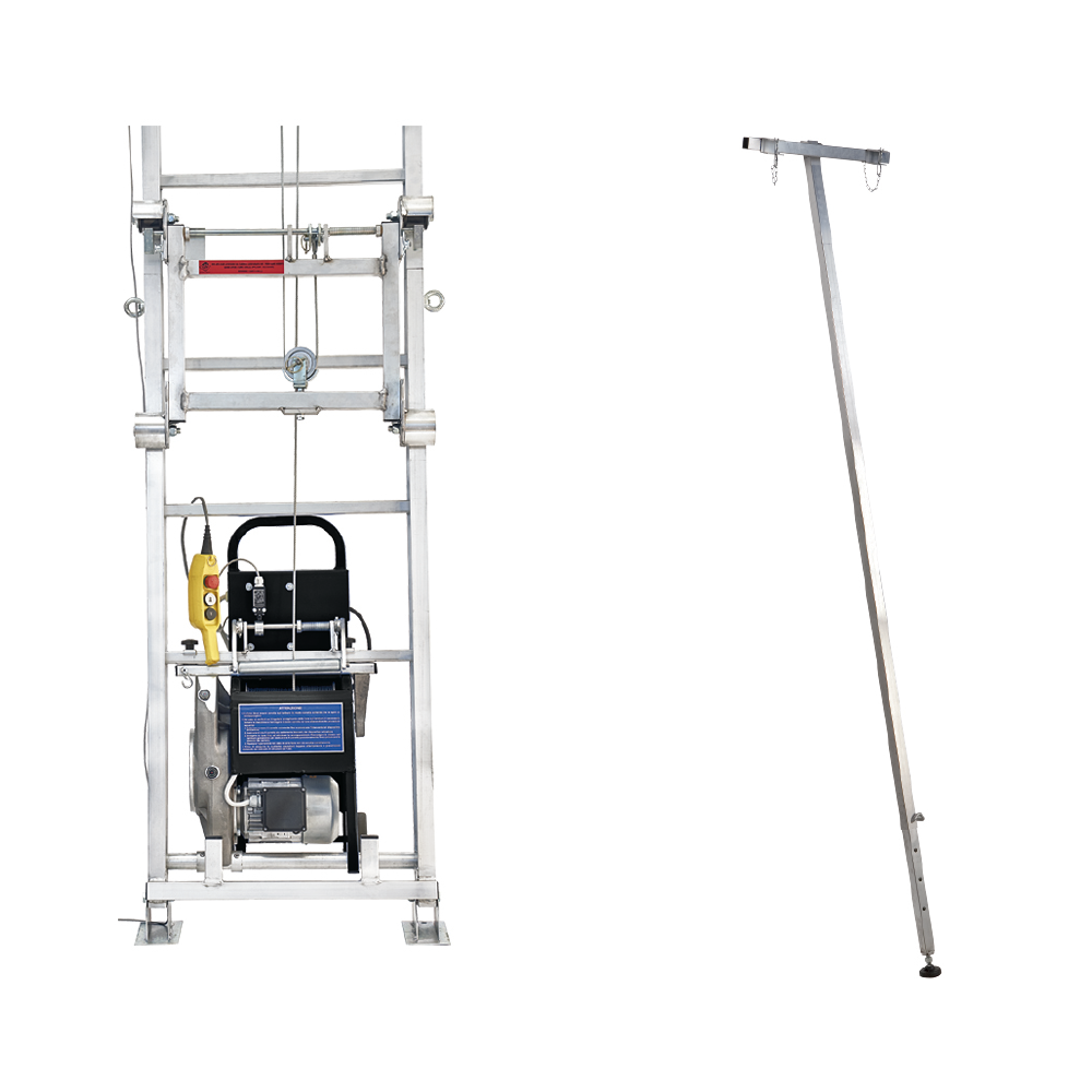 Elevator materiale constructii STP 200, H=19.8 m complet echipat