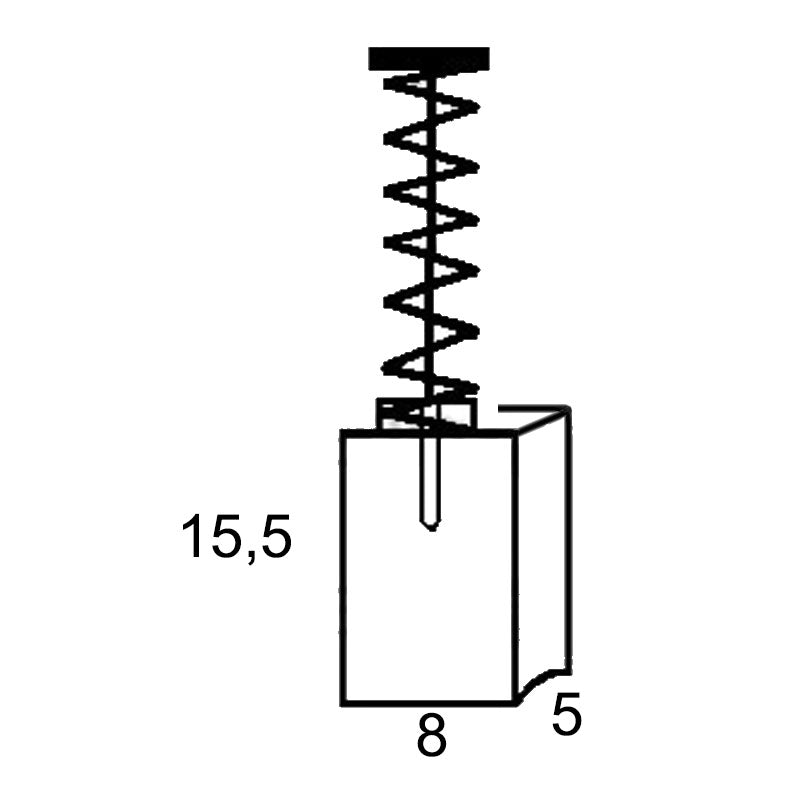 Set perii colectoare pentru BOSCH 1607014117