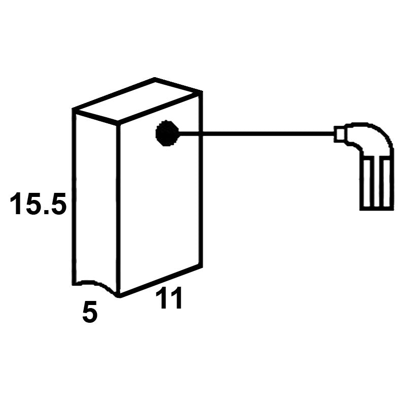 Set perii colectoare pentru MAKITA CB325