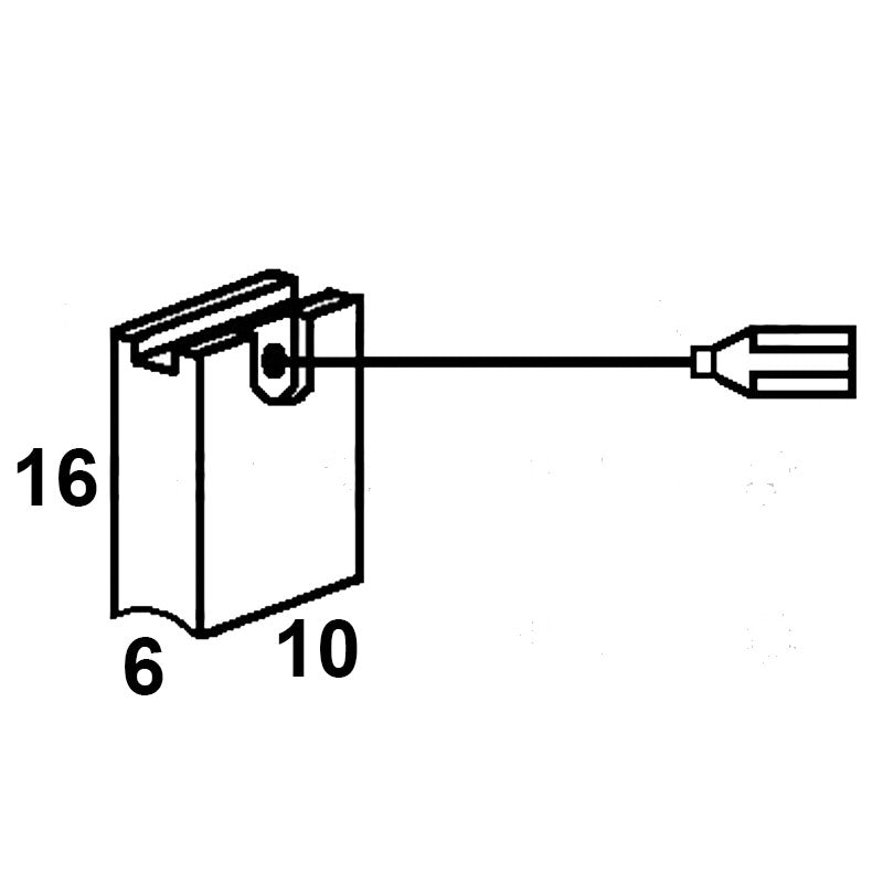 Set perii colectoare pentru BOSCH 1607000V53