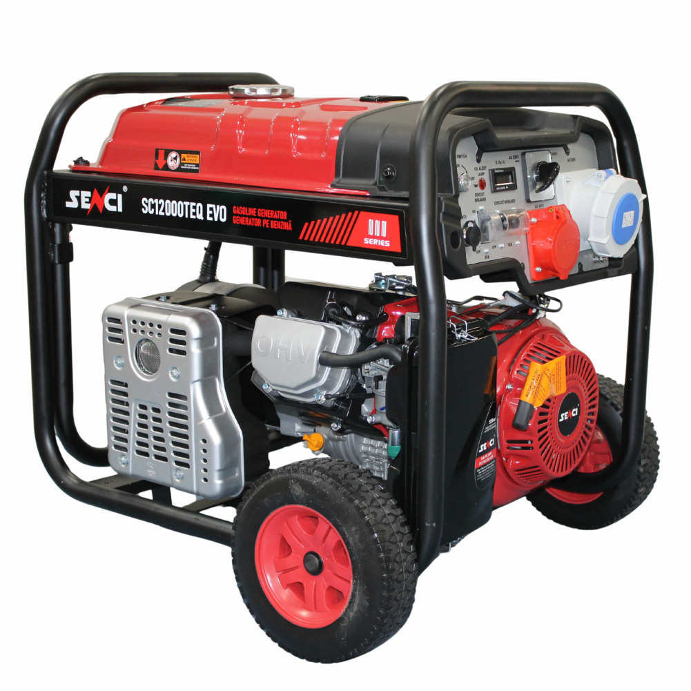 Generator SC-12000-TEQ-EVO, Putere max. 9.5 kW, 400V, AVR, motor benzina