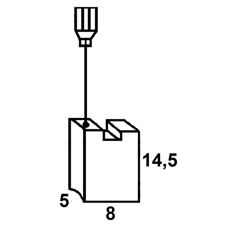 Set perii colectoare pentru KRESS  24837