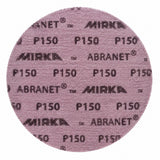 Discuri abrazive Mirka ABRANET 225mm granulometrie P150, 25 buc/pachet