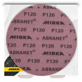 Discuri abrazive Mirka ABRANET 225mm granulometrie P120, 25 buc/pachet