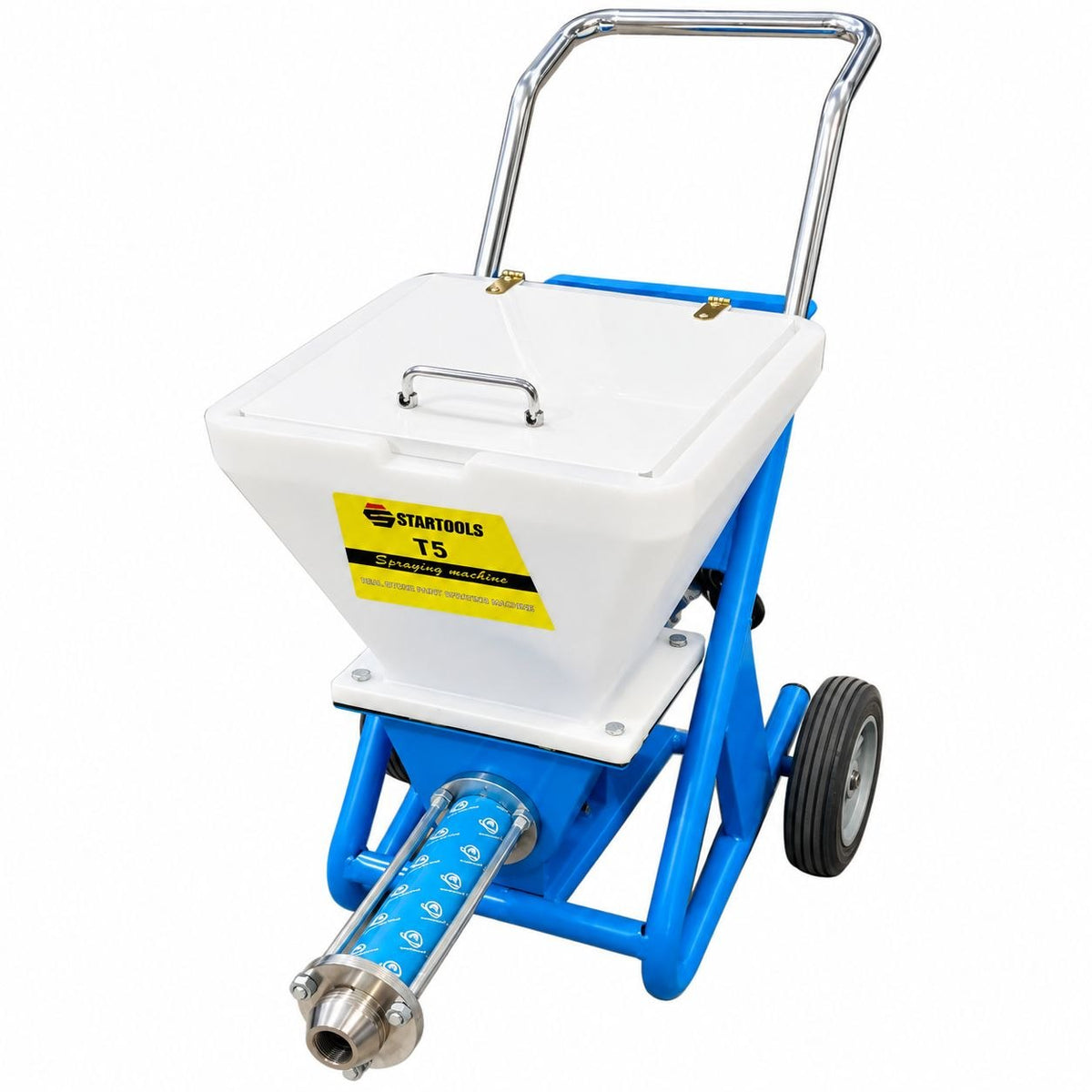 Pompă multifuncțională pentru glet, tencuieli și materiale decorative STARTOOLS T5 – 3.0kW, 16 l/min, 27,6 bar