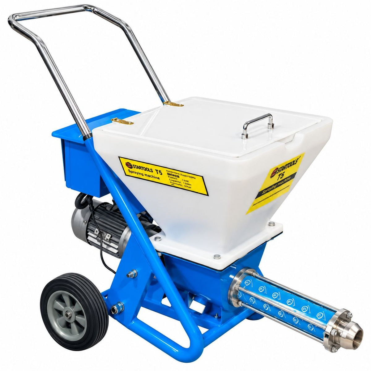 Pompă multifuncțională pentru glet, tencuieli și materiale decorative STARTOOLS T5 – 3.0kW, 16 l/min, 27,6 bar