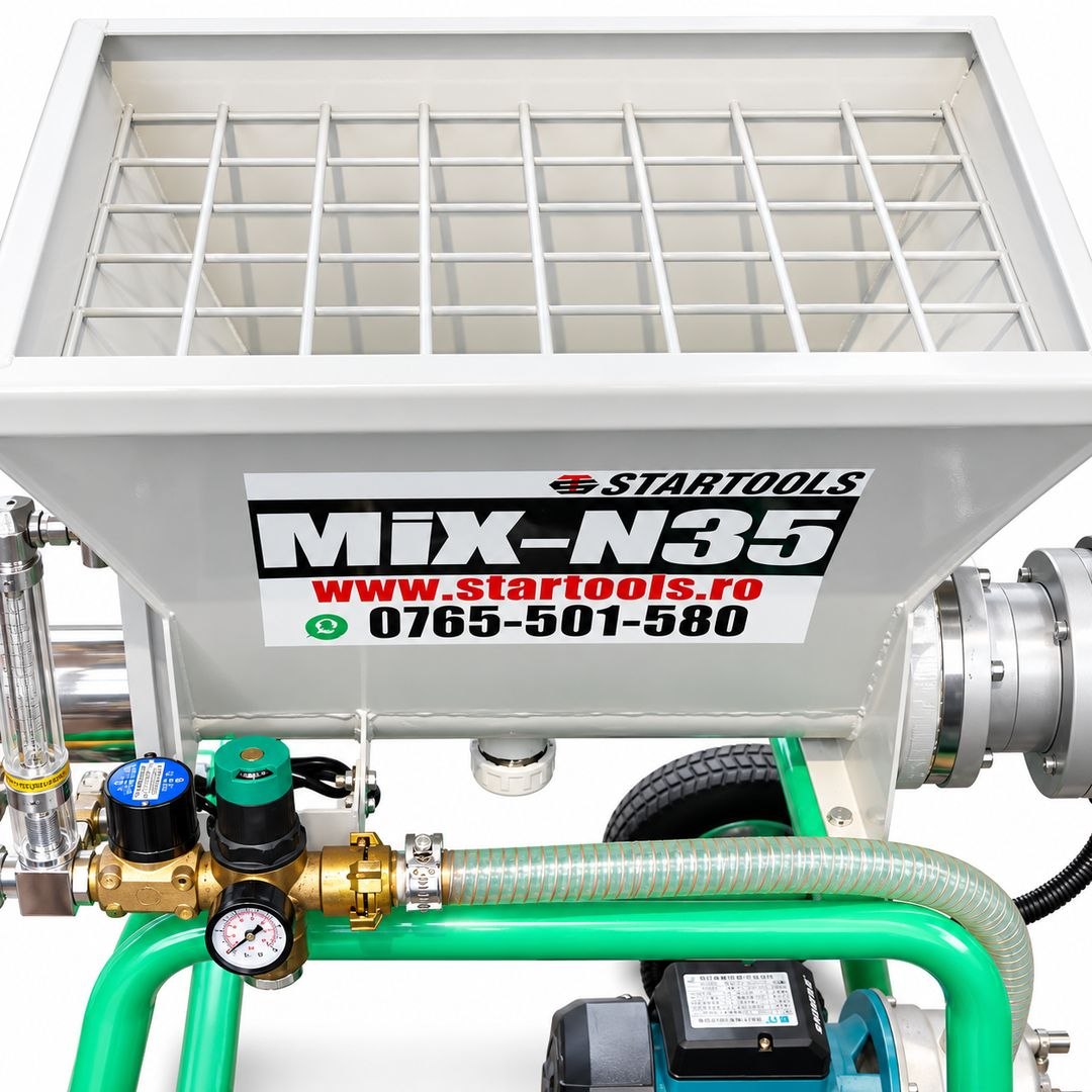 Malaxor continuu STARTOOLS MIXN35 pentru glet si alte materiale,  220V, 3.0kW