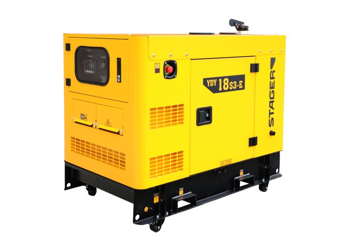 Generator insonorizat 18kVA, 23A, 1500rpm, trifazat, diesel, Stager YDY18S3-E