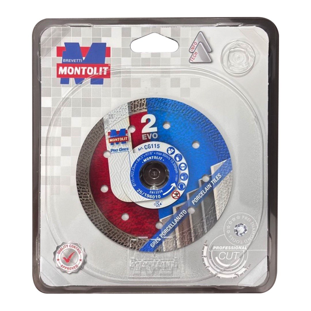 Disc Montolit Progres CG115 pentru gresie si ceramica dura Cermont Ø 115 mm M22.2