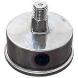Manometru pompa zugravit airless 0-400 bar, 1/4" inferior, cu glicerină