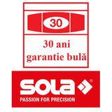 Dreptar aluminiu 2 m cu manerea si 2 bule, SLXG 2 200 SOLA