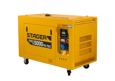 Generator profesional Stager YDE15000TA-TA3, 11.5 kW, DualPower 230-400V, insonorizat, diesel, 3000rpm, pornire electrica