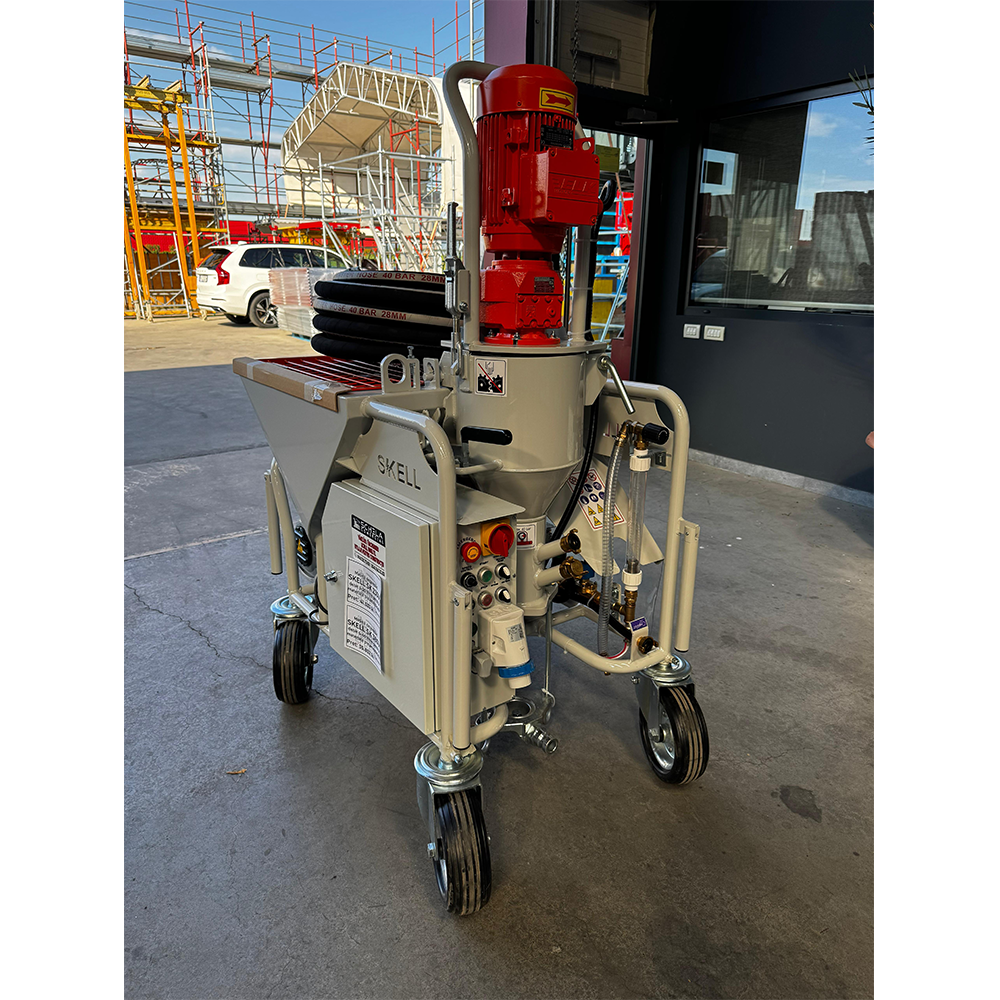 Mașină de tencuit SKELL SK 380V debit 6–40 l/min pentru materiale preamestecate