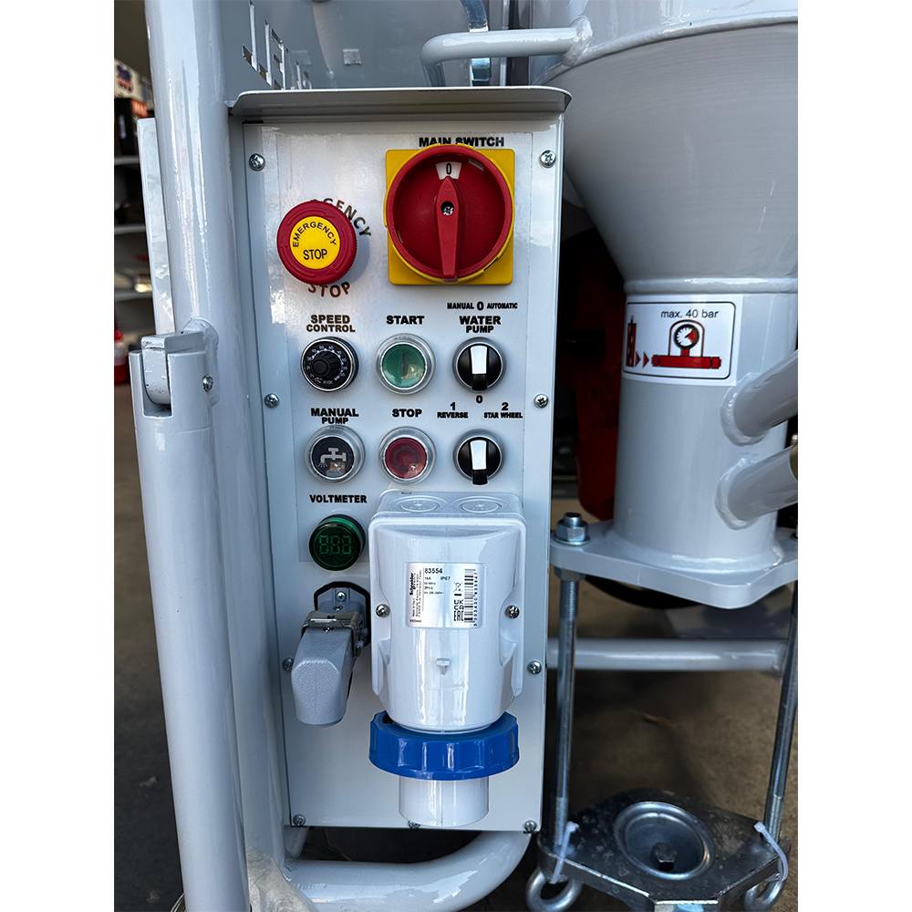Mașină de tencuit SKELL SK 380V debit 6–40 l/min pentru materiale preamestecate