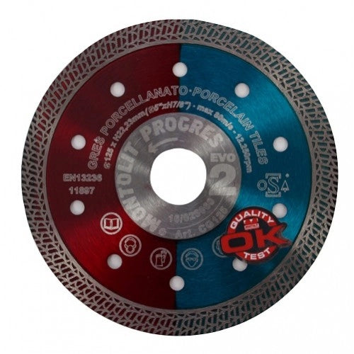 Disc Montolit CG125 for tiles and hard ceramics Cermont Progres Ø125 mm M22.2