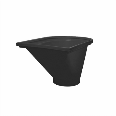 Cuva de incarcare pentru tubulatura deseuri TEKCNOPLAST (NEAGRA)