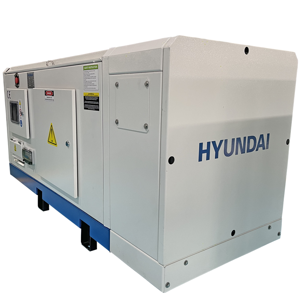 Generator de curent trifazat 5 KVA/ 12 kW cu motor diesel Hyundai DHY15L fara ATS