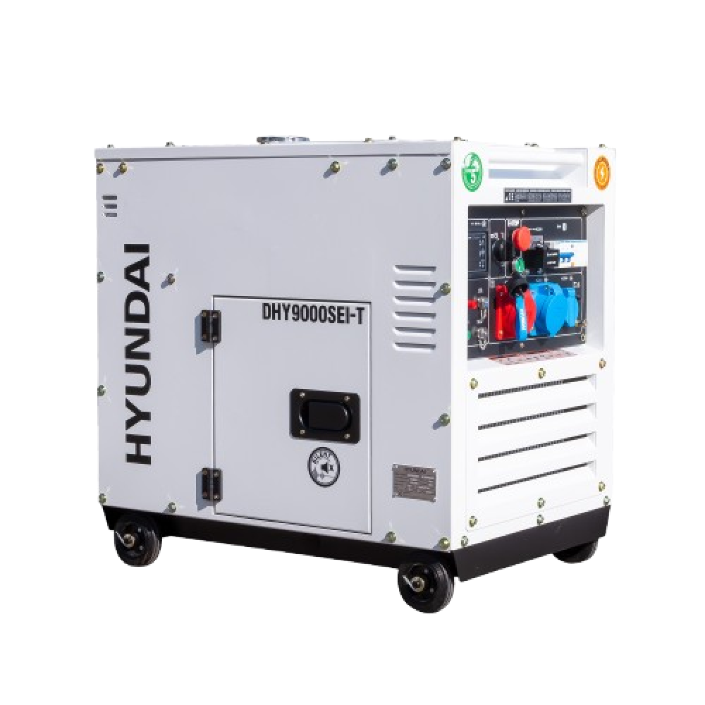 Generator de curent inverter trifazat cu motor diesel Hyundai DHY-9000SEi-T