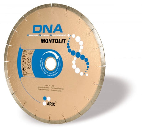 Disc Montolit SCXS-T250 pentru gresie portelenata/ceramica „Pro”/granit Ø 250 mm M25.4