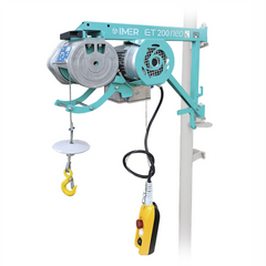 Electric hoist IMER ET 200 NEO maximum load 200 kg maximum height 30 m motor 230V 0.75 kW