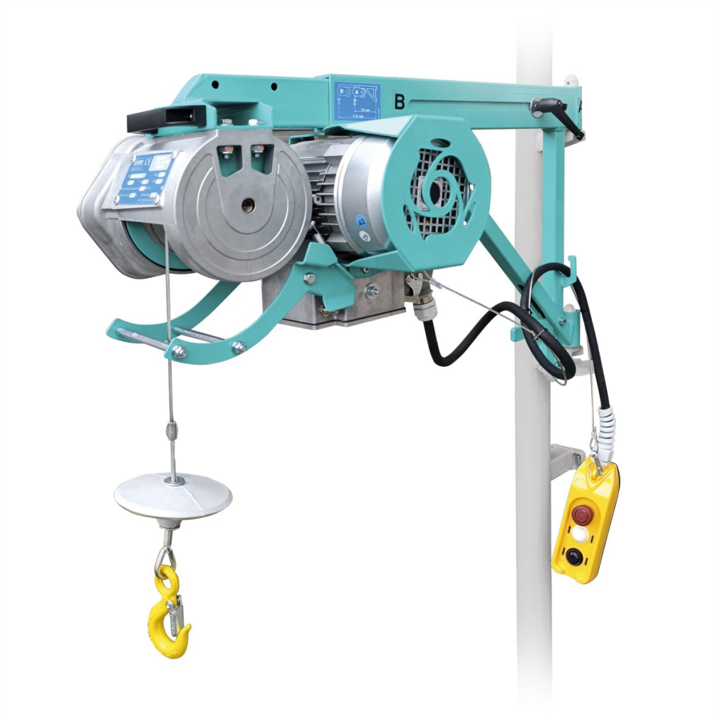 IMER TRVK 200 NEO electric hoist, maximum load 200 kg, maximum height 50 m, 230V 1.1 kW motor