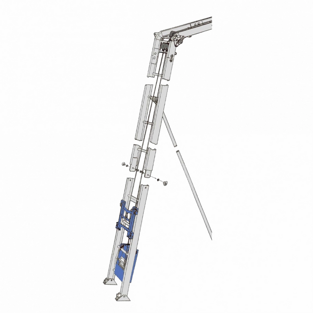 Elevator materiale constructii GEDA 250 STANDARD complet echipat, H=19m