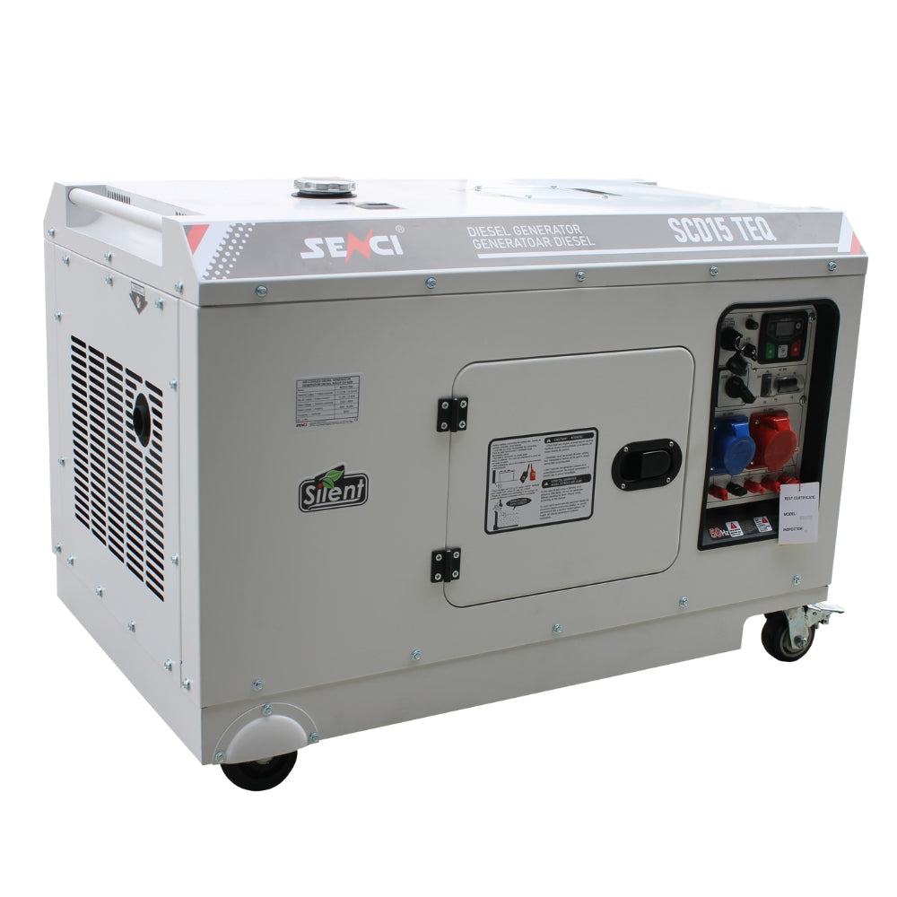 Generator insonorizat SENCI SCD15 TEQ putere maxima 15 kVA 230V/400V motor Diesel cu ATS inclus