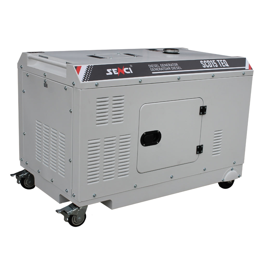 Generator insonorizat SENCI SCD15 TEQ putere maxima 15 kVA 230V/400V motor Diesel cu ATS inclus