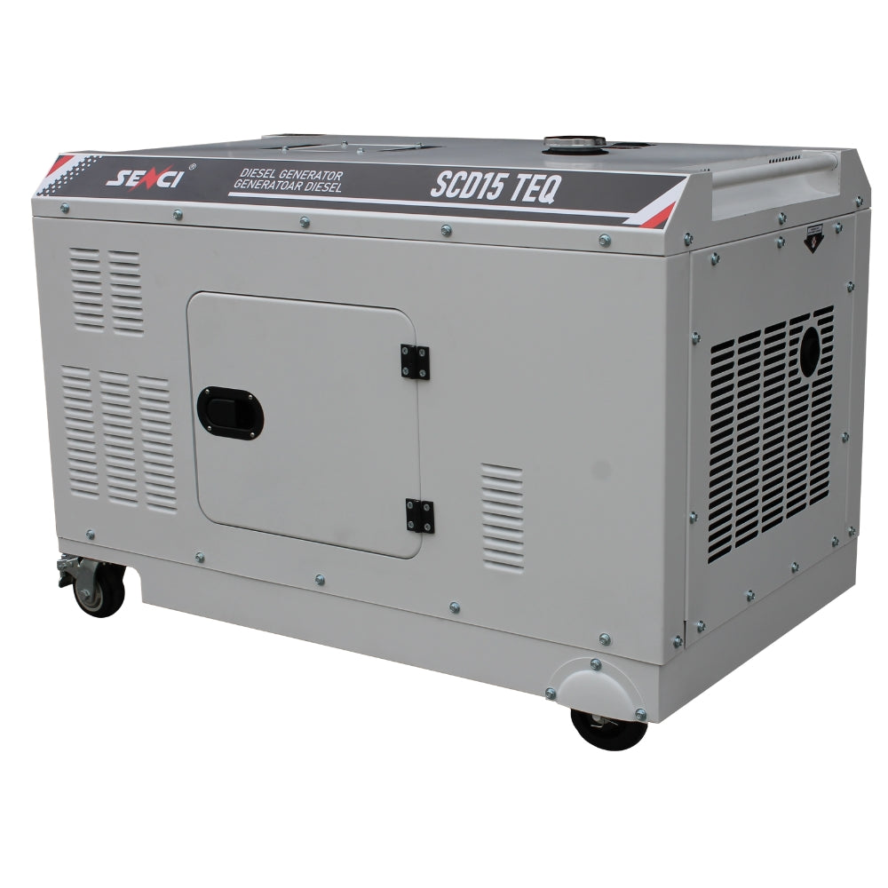Generator insonorizat SENCI SCD15 TEQ putere maxima 15 kVA 230V/400V motor Diesel cu ATS inclus