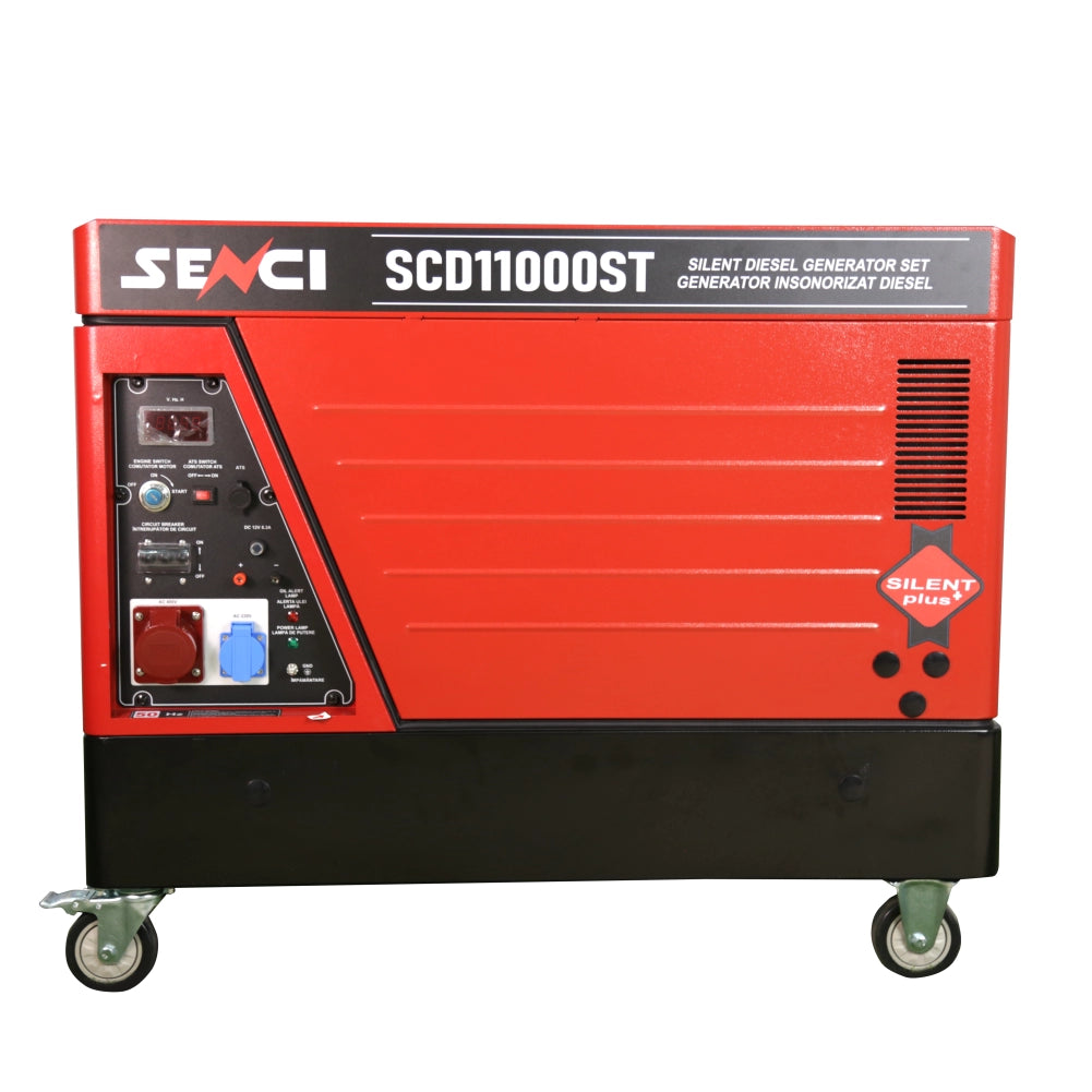 Generator insonorizat SENCI SCD11000S-3 ATS putere maxima 8.5 kW 400V, 230V motor Diesel ATS inclus