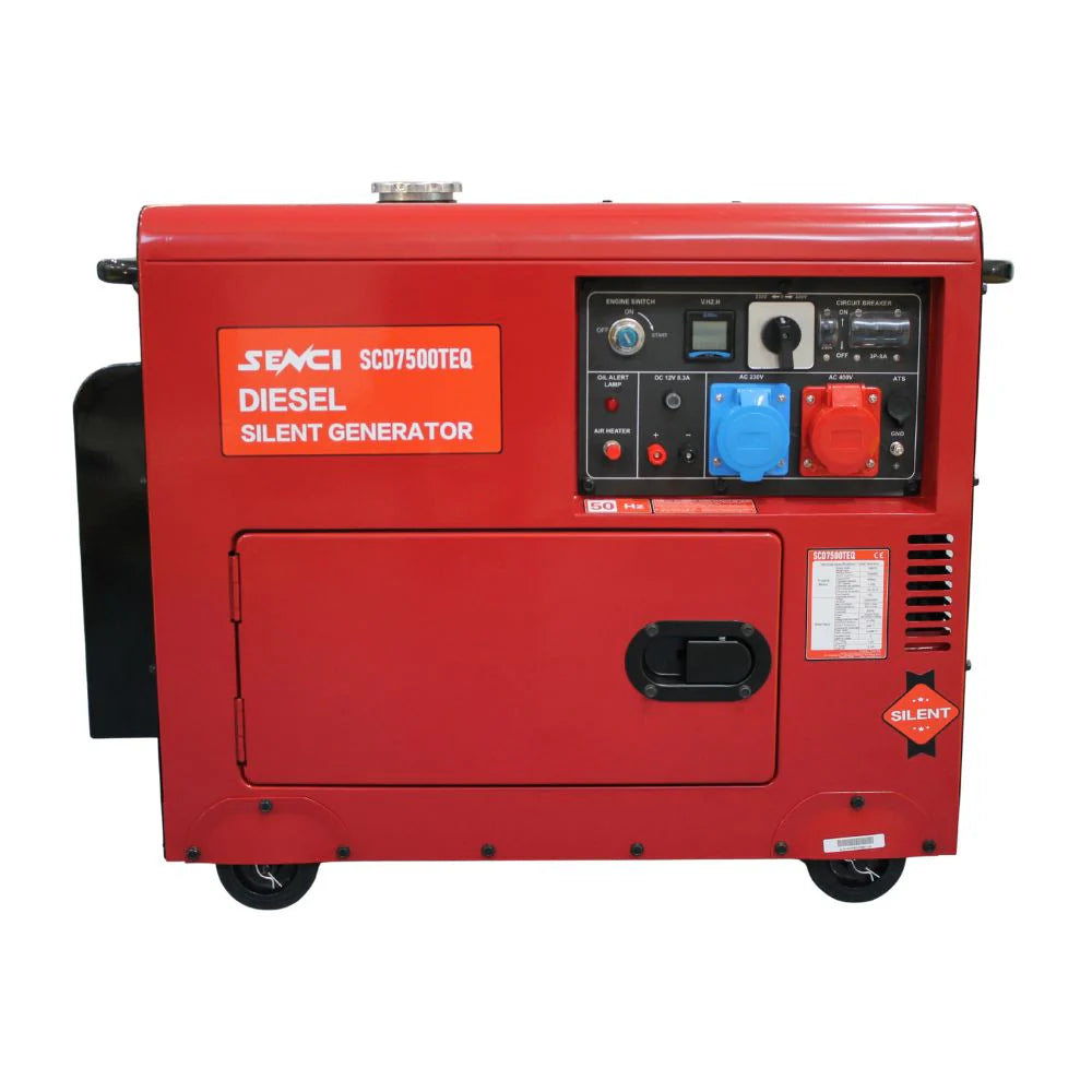 Generator SCD7500 TEQ, Putere max. 5.5 kW / 6.9 kVA, 230V/400V AVR, motor Diesel cu ATS inclus