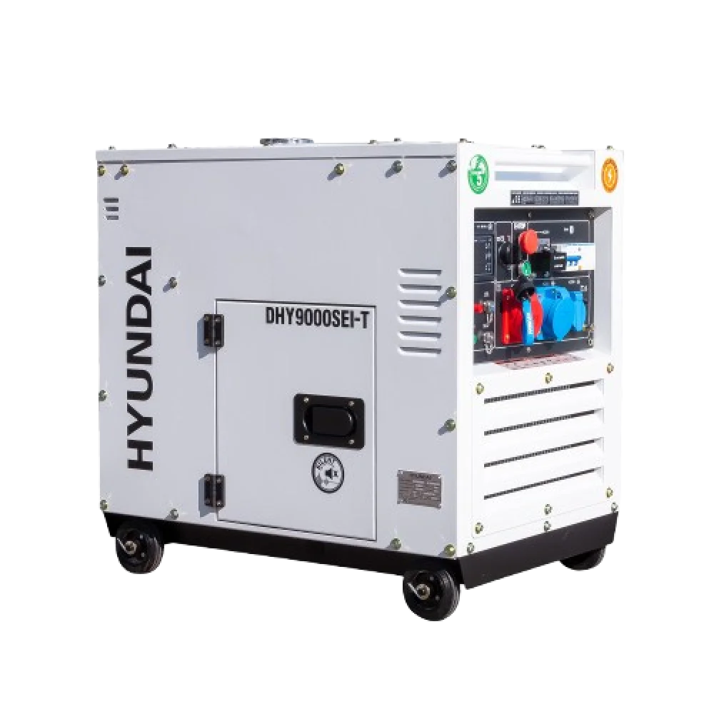 Generator de curent inverter trifazat cu motor diesel Hyundai DHY-9000SEi-T