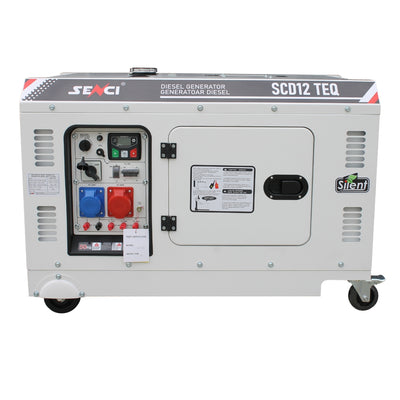 Generator insonorizat SENCI SCD12 TEQ putere max. 12,5kVA 230V/400V, Diesel, cu ATS inclus