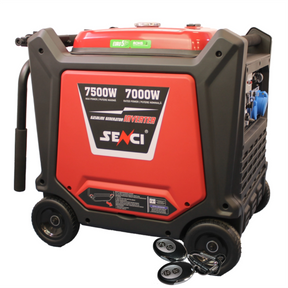 Generator inverter SENCI SC8000iE putere maxima 7.5 kW 230V pornire electrica insonorizat