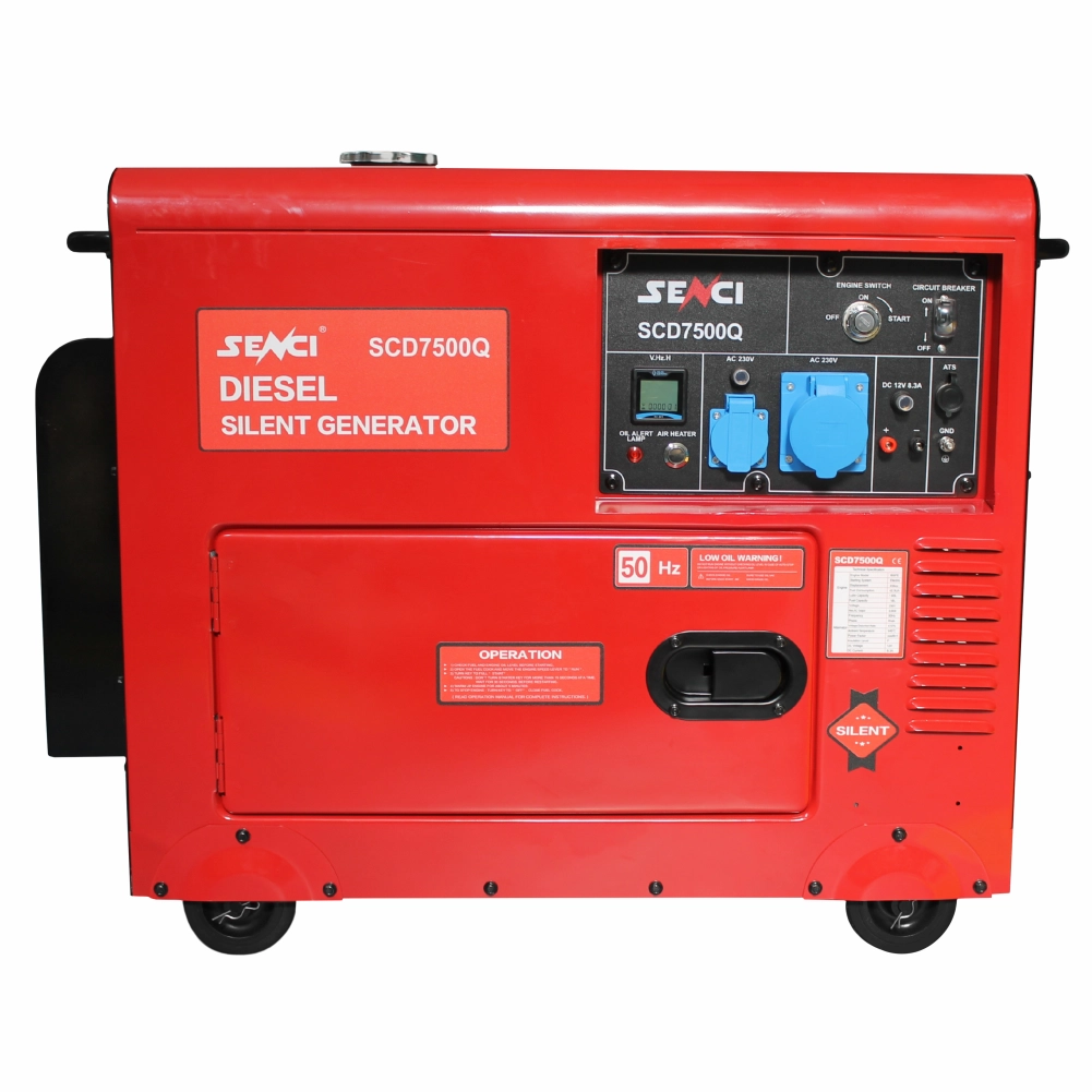 Generator SENCI SCD7500QN ATS, 6 kVA 230V motor Diesel ATS inclus