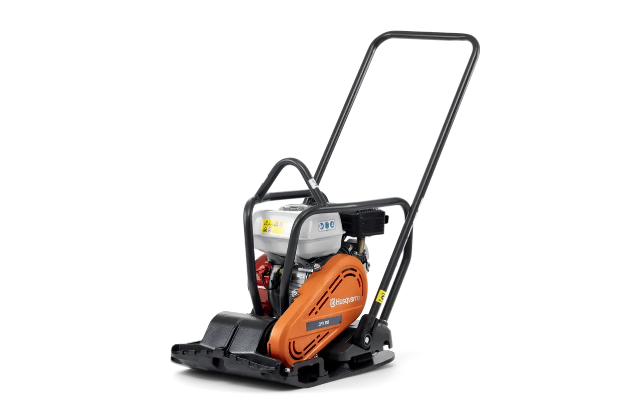 Husqvarna LFV 80 placa compactoare motor  Honda GX-160,  81,4 kg | 19 kN | 4 timpi