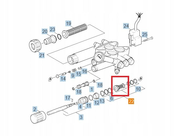 Supapa de Descarcare Karcher Hd799 Hd855 Hd 895 4.580-318.0