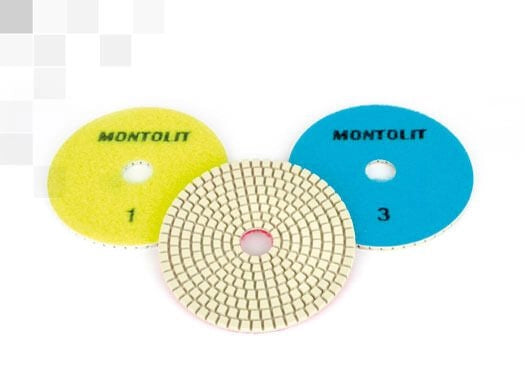 Montolit PDR KIT diamond discs for polishing with Velcro + support