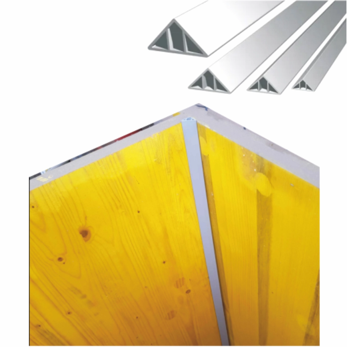 Triangular profile 30 mm L=2 m 1 piece with L=2m