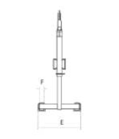 Furca macara inaltime variabila UNIMEC 1150mm , reglare automata 2000kg